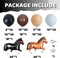 Western Cowboy Party Decorations,Horse Racing Balloon Arch Garland Kit,136PCS Black White Blush Brown Balloons for Derby Day Festival Farm Cow Wild Party Birthday Baby Shower Decor Supplies